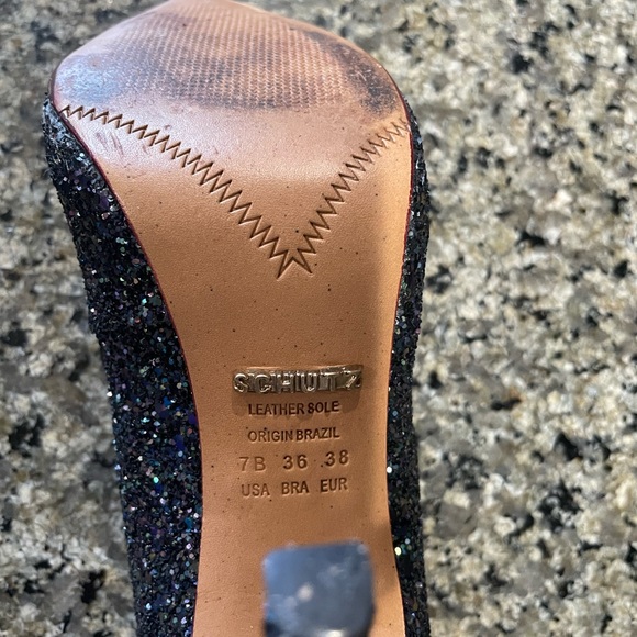 SCHUTZ Glitter Heels - Picture 3 of 4